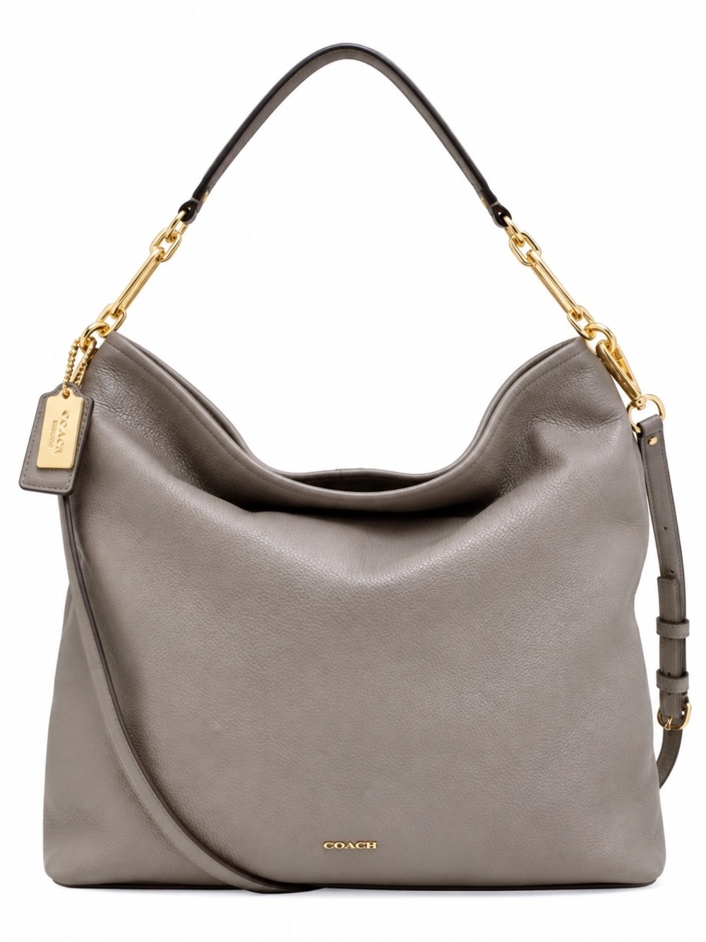 COACH Madison Hobo Shoulder Crossbody Bag in Putty color